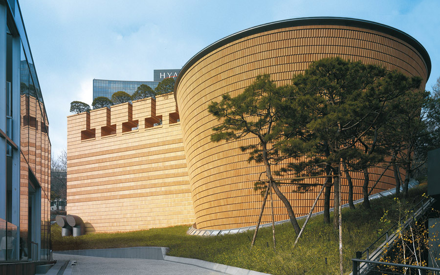 Facciate ventilate museo Leeum Samsung a Seoul